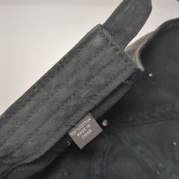 Chicago Slideback Hat Black One Size Adjustable Embroidered 6 Panel - Picture 8 of 8